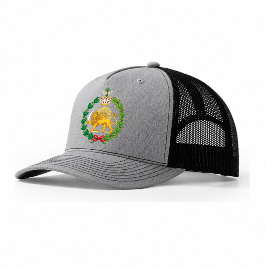 Iran Lion Trucker Hat – Sport Grey-Black