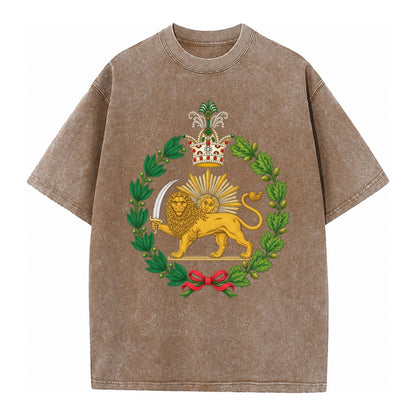 Iran Lion - Vintage T-shirt – Brown