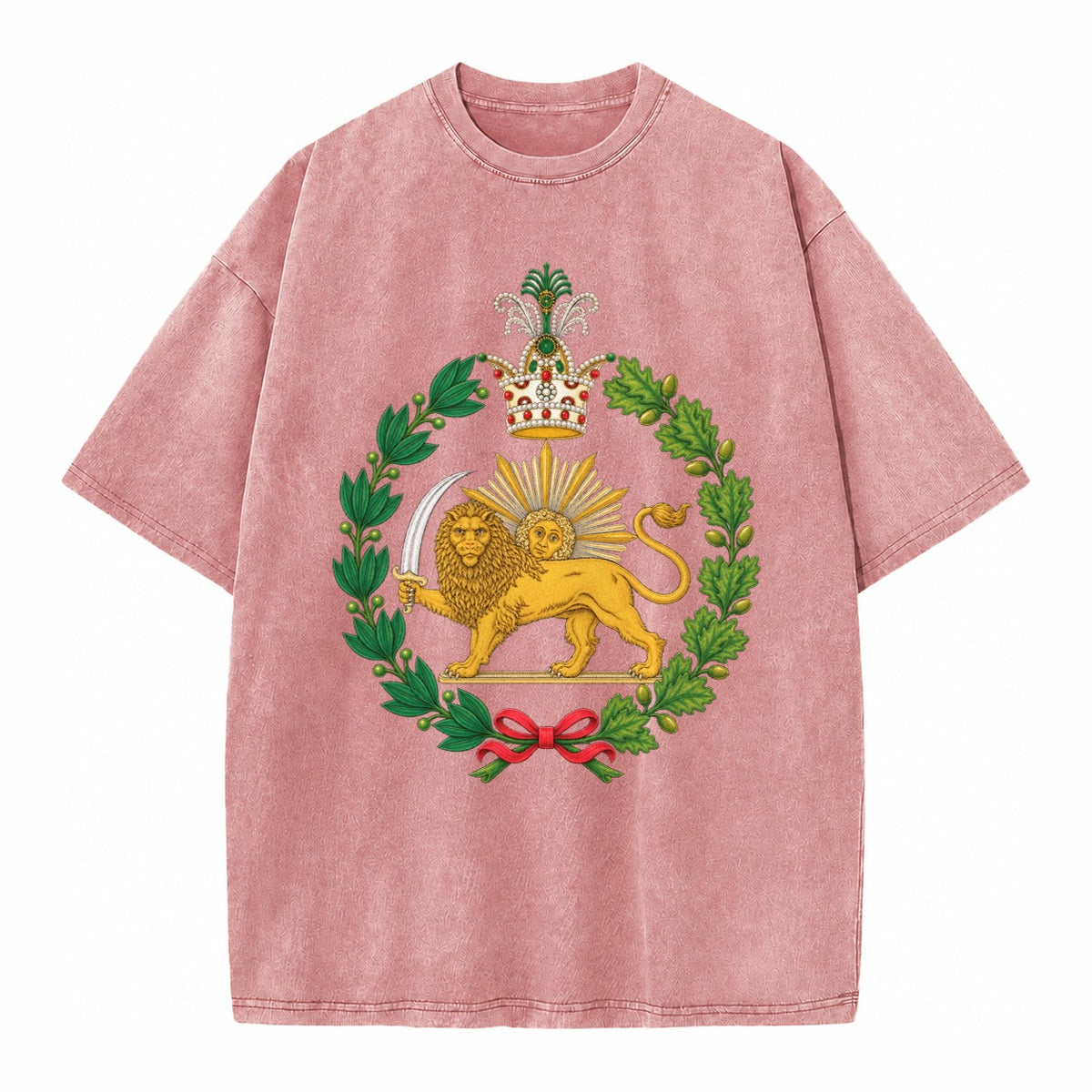 Iran Lion - Vintage T-shirt – Dusty Rose(Rose)