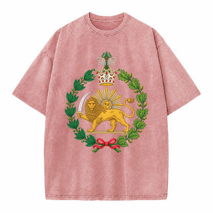 Iran Lion - Vintage T-shirt – Dusty Rose(Rose)
