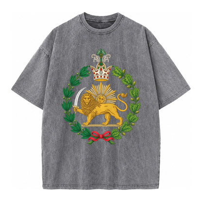 Iran Lion - Vintage T-shirt – Grey