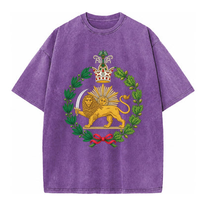 Iran Lion - Vintage T-shirt – Purple