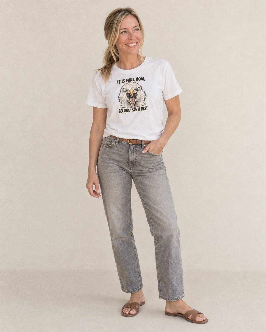 It Is Mine Now Feral Logic Classic T-shirt – studio model photo