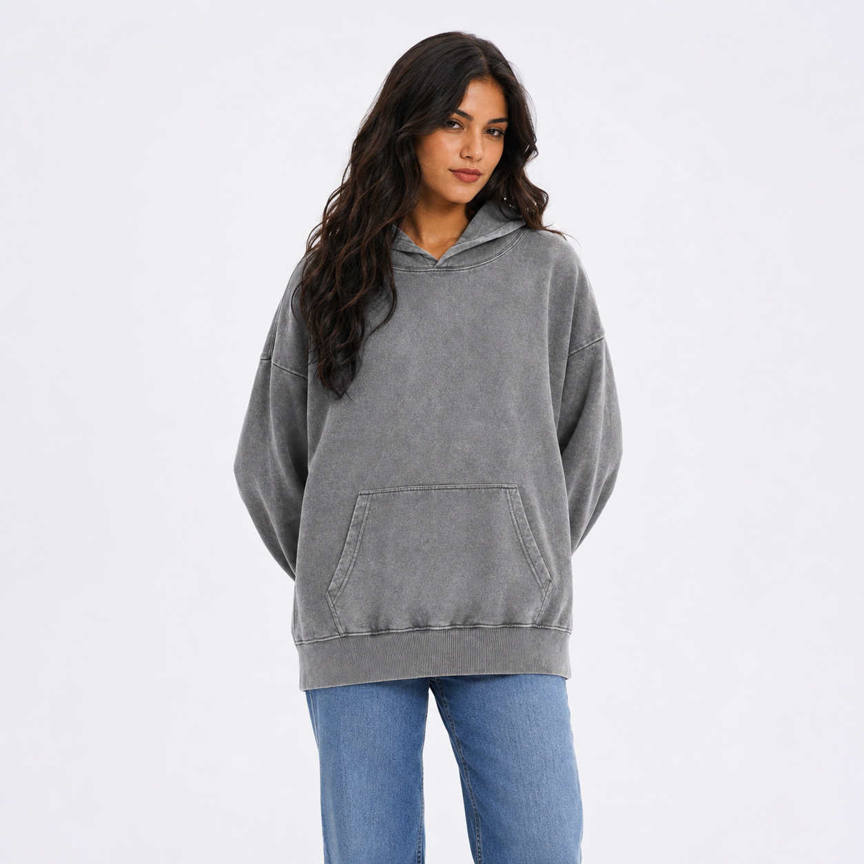 Its Not Easy Being The Best Fisherman Ever But Here I Am Nai Vintage Washed Hoodie – grey worn by a model