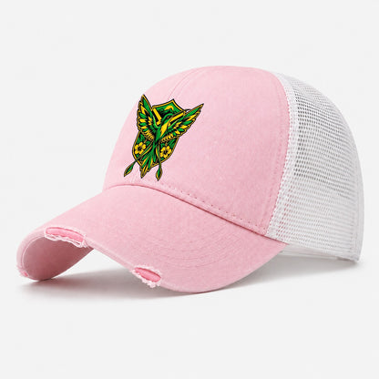 Jamaica Minimal Emblem Country Logos Washed Trucker Hat – Light Pink