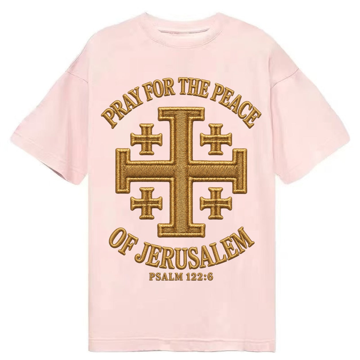 Jerusalem Cross  - Classic T-shirt – Pink