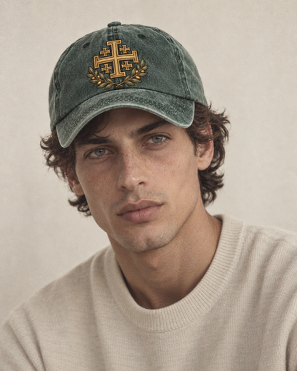 Model wearing the cap