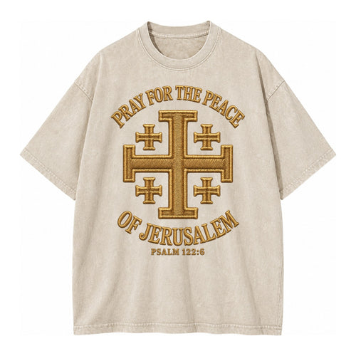 Jerusalem Cross  - Vintage T-shirt