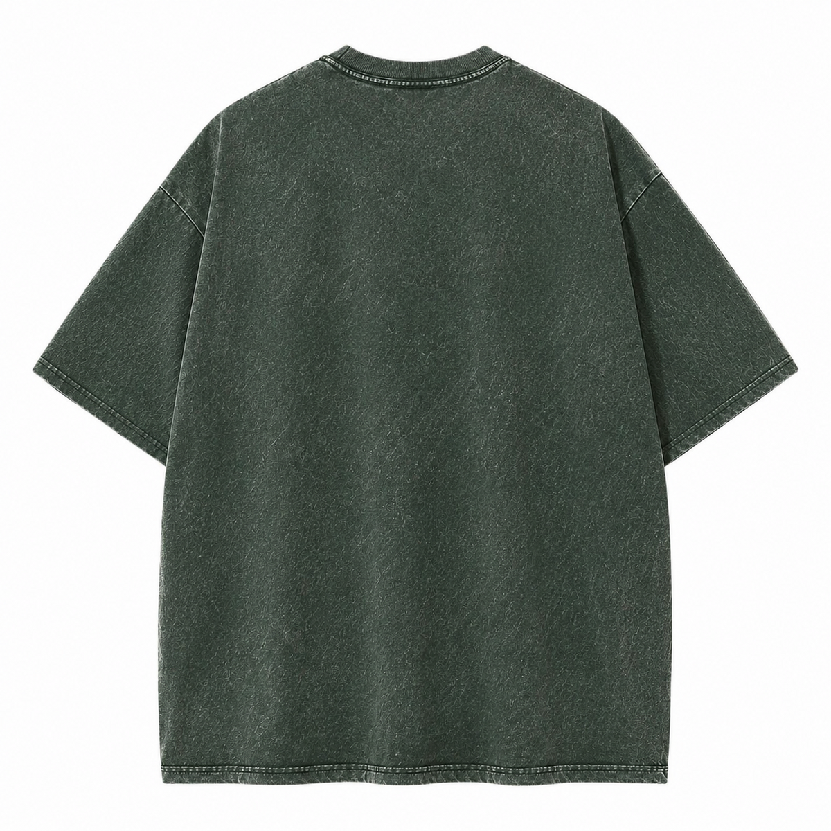 Jerusalem Cross  - Vintage T-shirt – Forest Mist(Green) back view