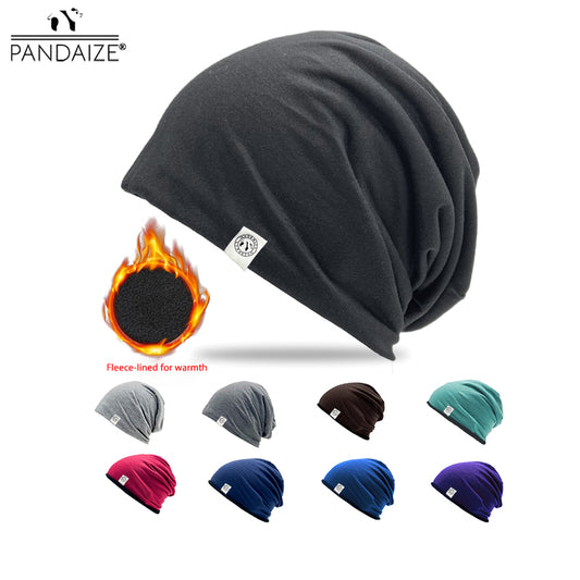 Gorro de ciclismo holgado, cálido, resistente al viento y al frío, con protección auditiva para el invierno | Gorro de forro polar grueso de doble capa