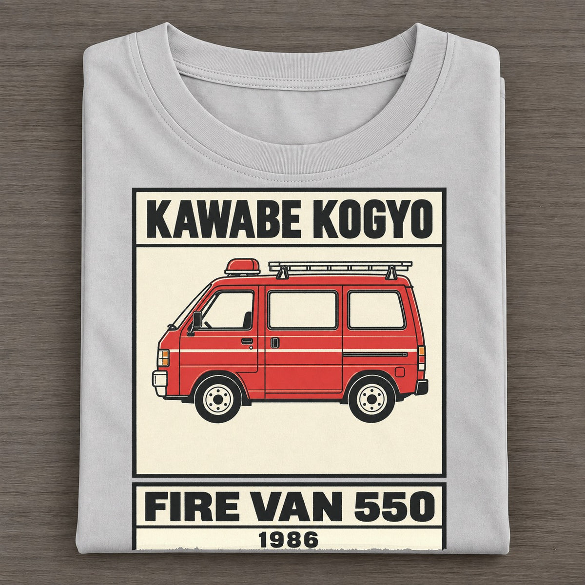Kappa Fire Van Showa Speed Plates Classic T-shirt – Grey