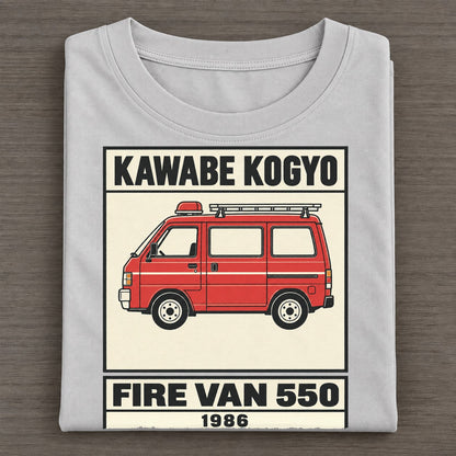 Kappa Fire Van Showa Speed Plates Classic T-shirt – Grey