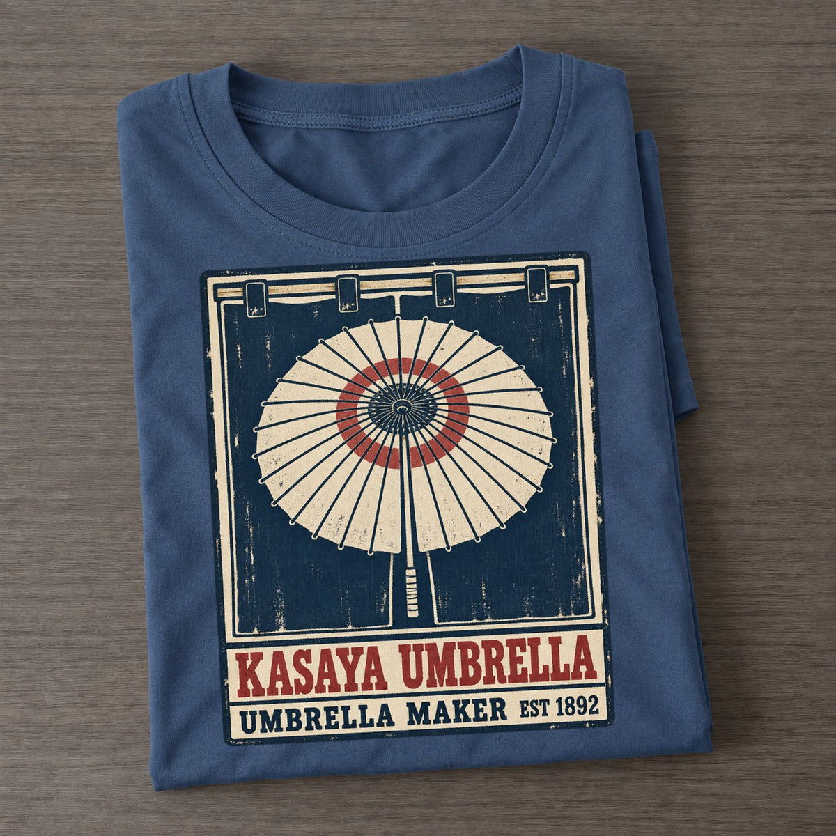 Kasaya Umbrella Noren Trade Co Classic T-shirt – Twilight Navy