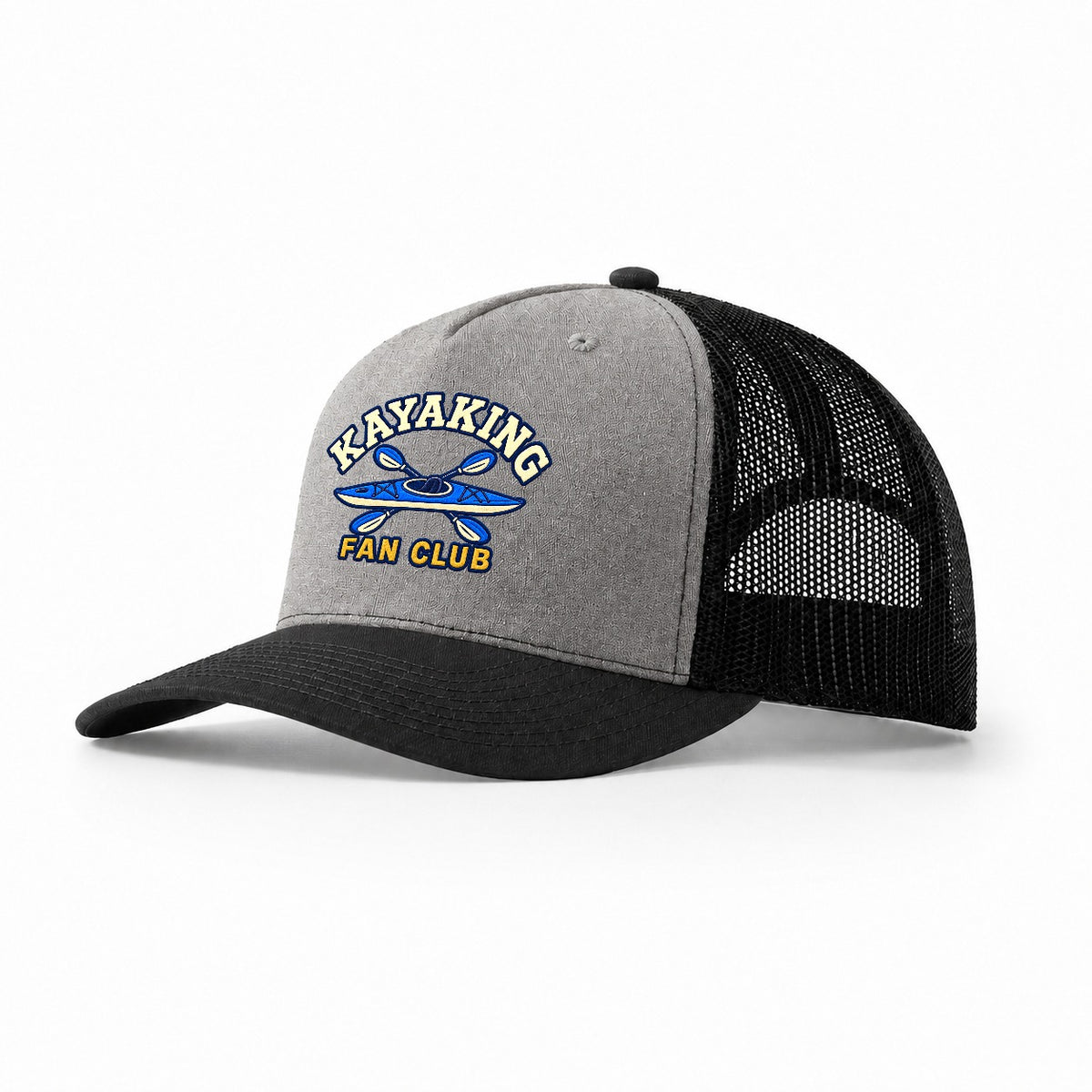 Kayaking Fan Club Trucker Hat – Grey Black