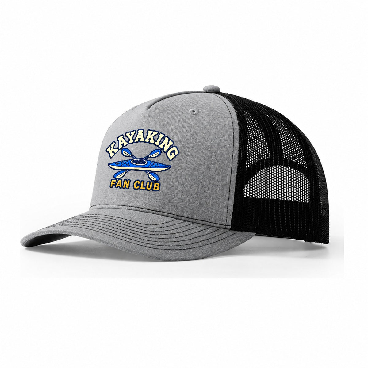 Kayaking Fan Club Trucker Hat – Sport Grey Black