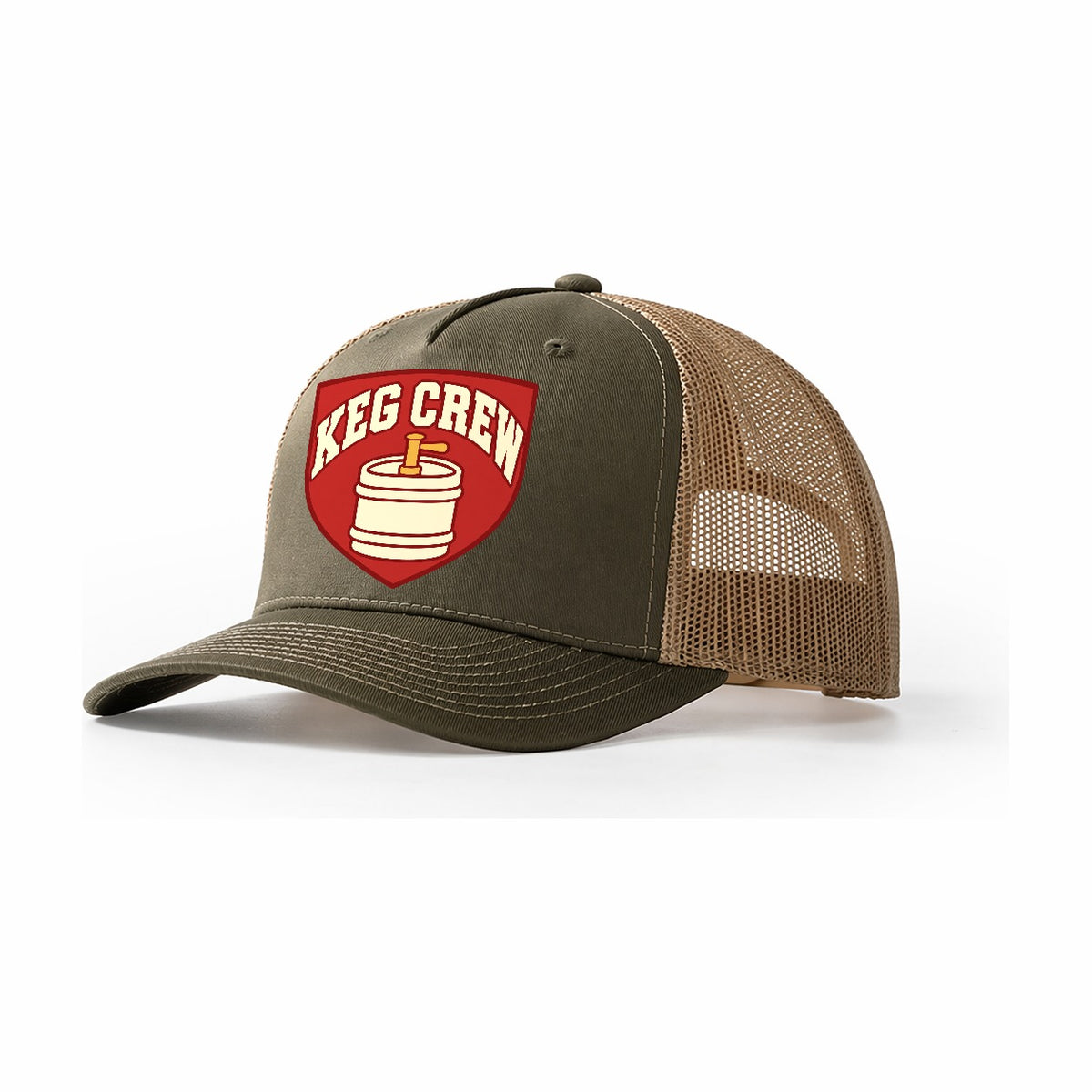 Keg Crew Trucker Hat – Olive Khaki