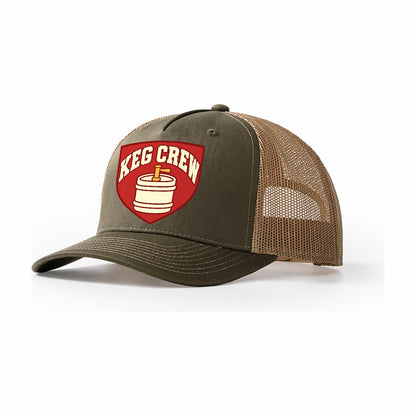 Keg Crew Trucker Hat – Olive Khaki