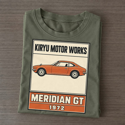 Kiryu Meridian Gt Showa Speed Plates Classic T-shirt – Army Green