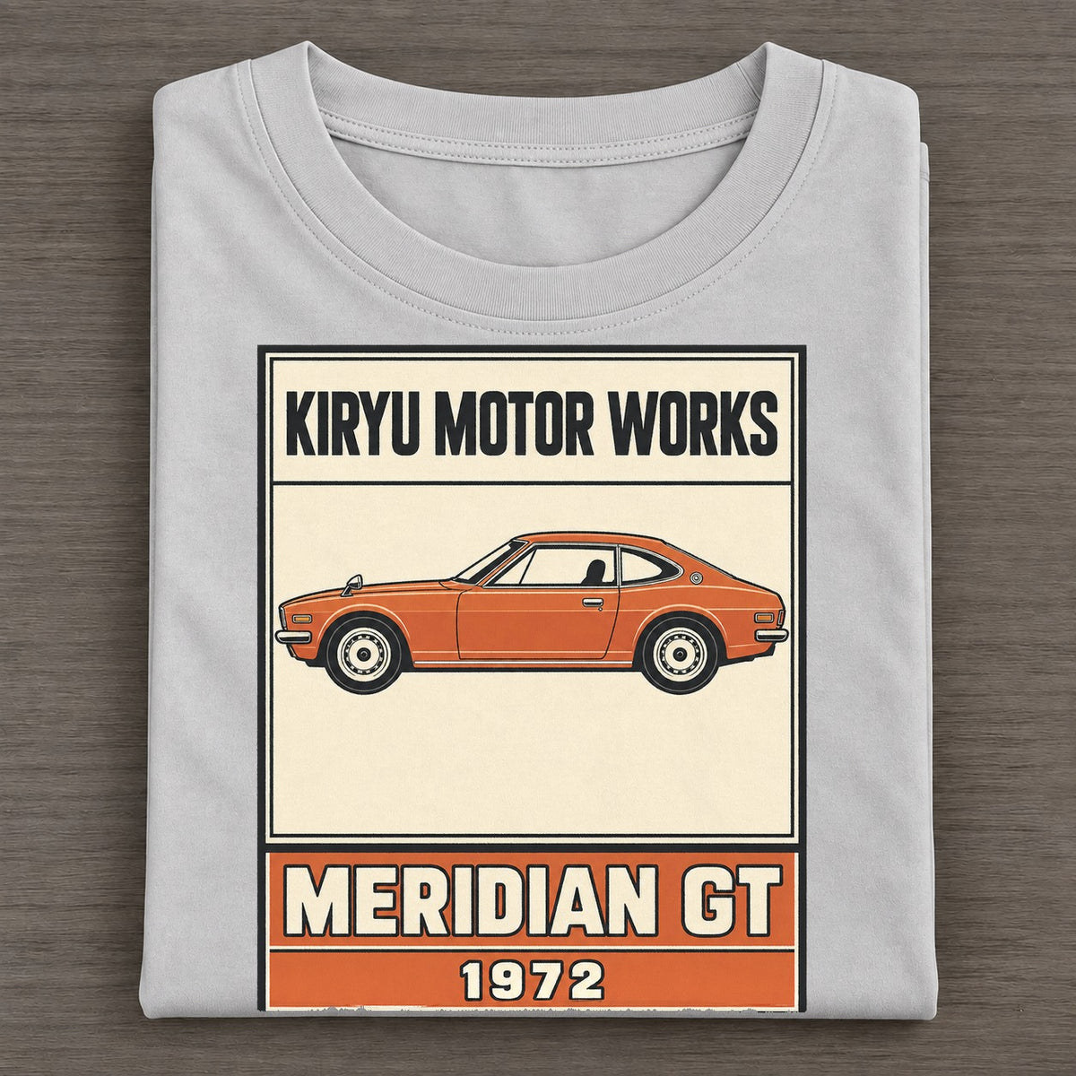 Kiryu Meridian Gt Showa Speed Plates Classic T-shirt – Grey