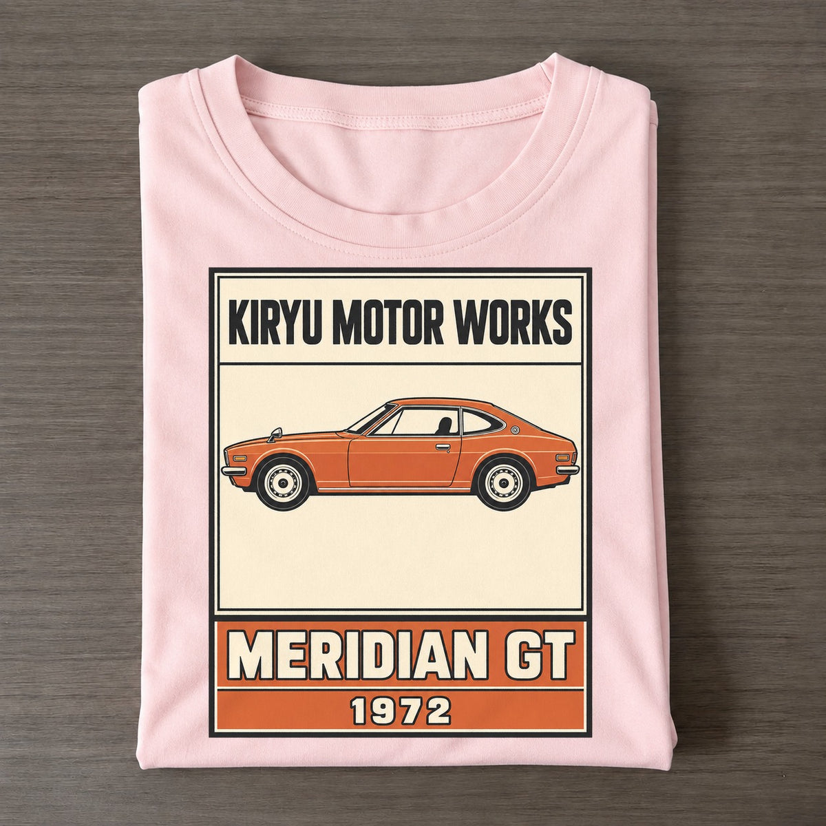 Kiryu Meridian Gt Showa Speed Plates Classic T-shirt – Pink