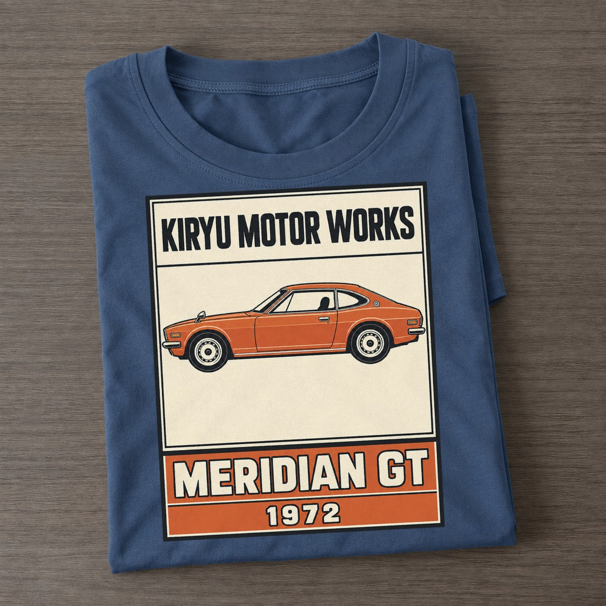 Kiryu Meridian Gt Showa Speed Plates Classic T-shirt – Twilight Navy