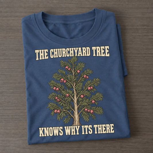 Knows Why Its There Botanical Warnings Classic T-shirt – Twilight Navy