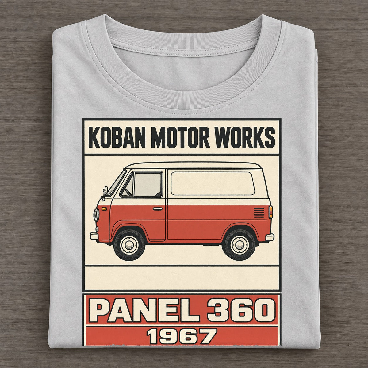 Koban Panel Showa Speed Plates Classic T-shirt – Grey
