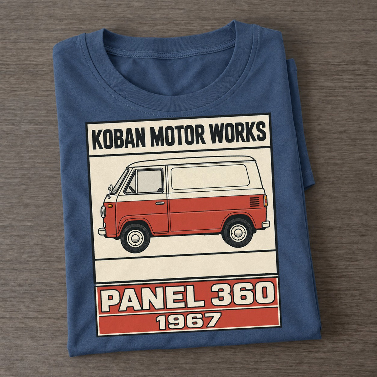 Koban Panel Showa Speed Plates Classic T-shirt – Twilight Navy