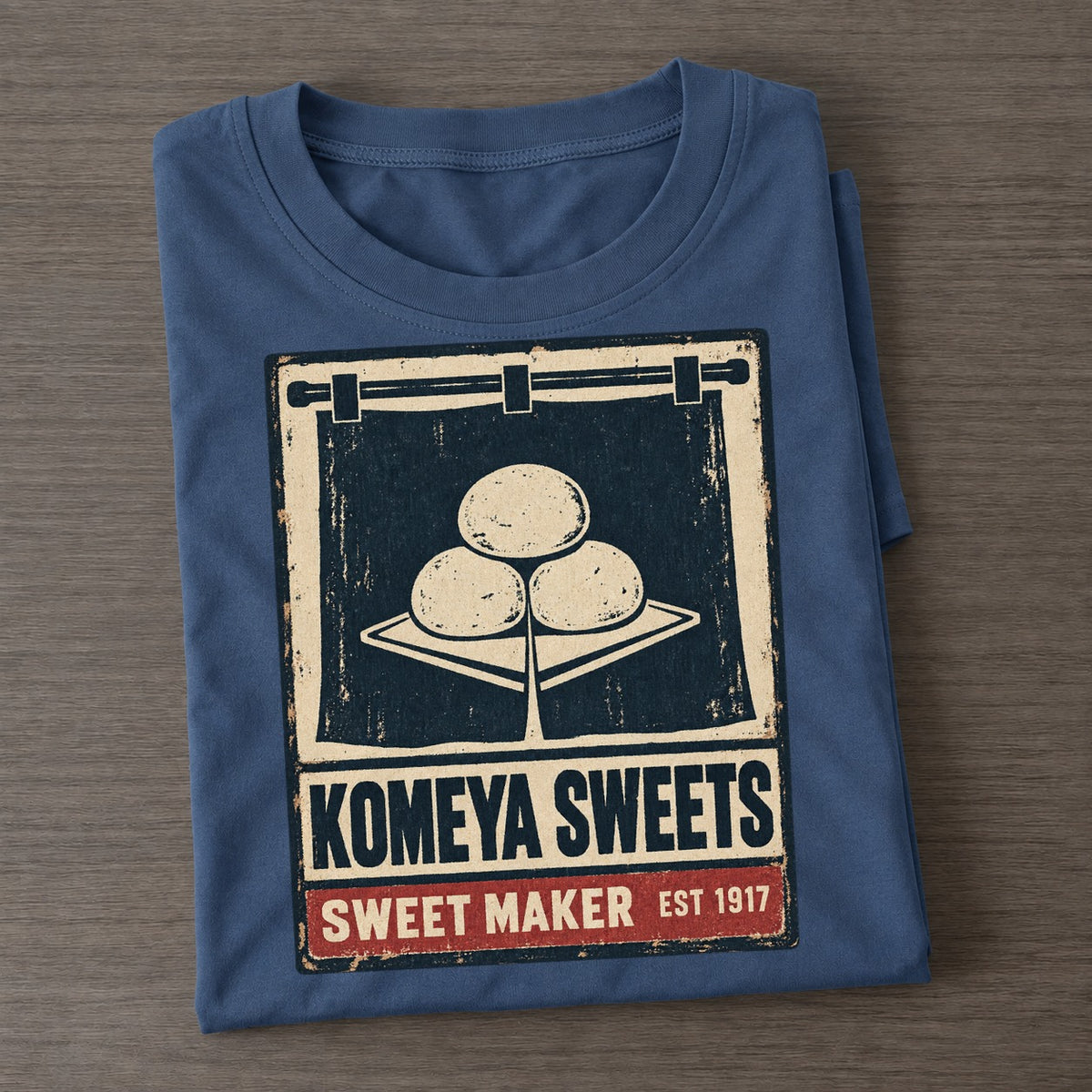 Komeya Sweet Shop Noren Trade Co Classic T-shirt – Twilight Navy