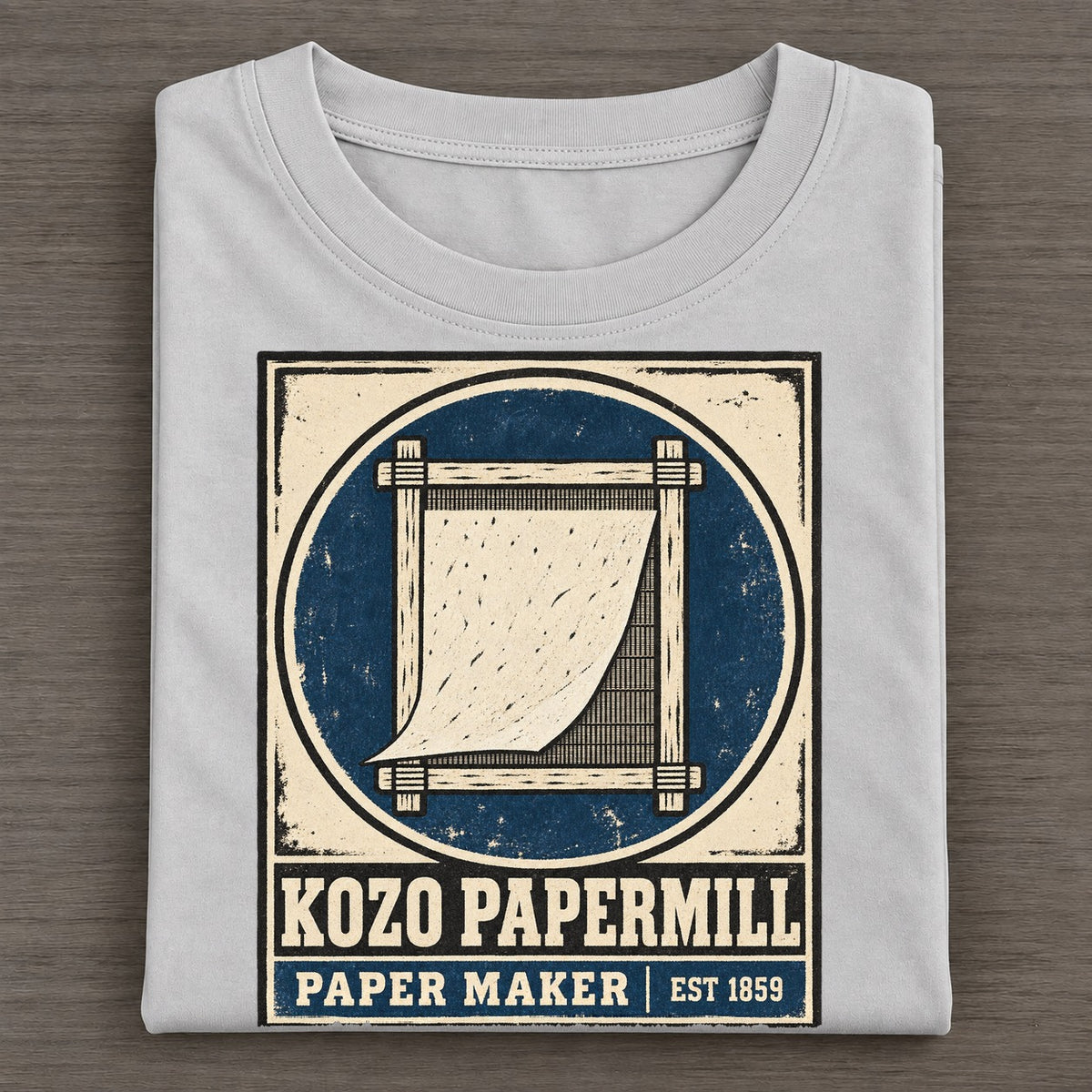 Kozo Paper Mill Noren Trade Co Classic T-shirt – Grey