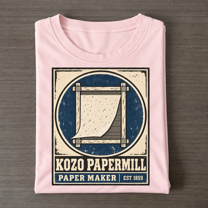 Kozo Paper Mill Noren Trade Co Classic T-shirt – Pink
