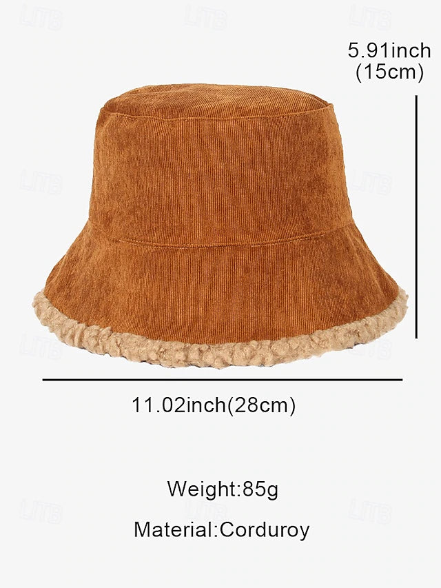 Premium Material: Made of corduroy with sherpa trim, offering a soft touch and durable wear.