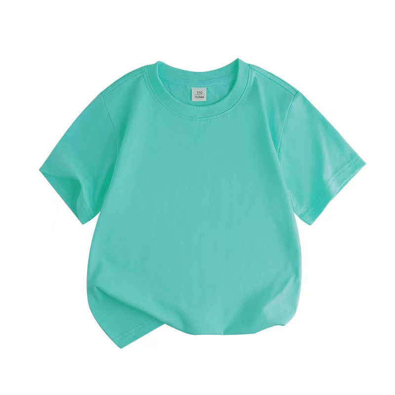 Pandaizeキッズ クラシッククルーネックTシャツ | 超ソフトな毎日着られるコットン