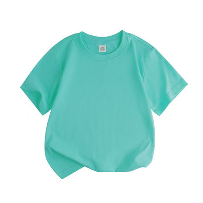 Pandaizeキッズ クラシッククルーネックTシャツ | 超ソフトな毎日着られるコットン