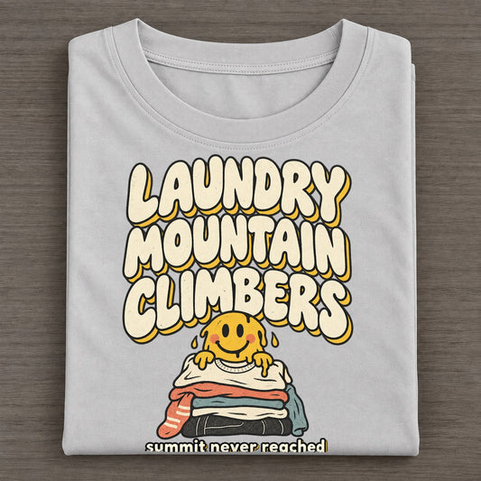 Laundry Mountain Running On Fumes Club Classic T-shirt – Grey