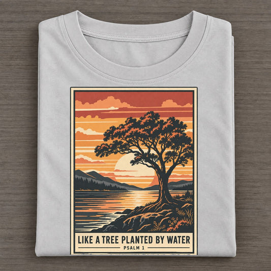 Like A Tree Planted Given Light Classic T-shirt – Grey