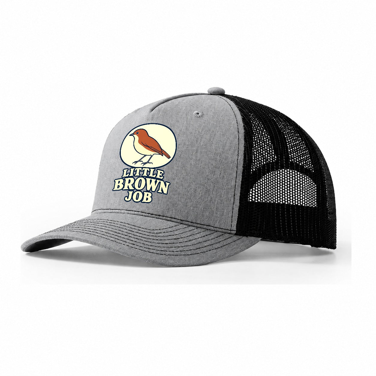 Little Brown Job Birdwatching Trucker Hat – Sport Grey Black