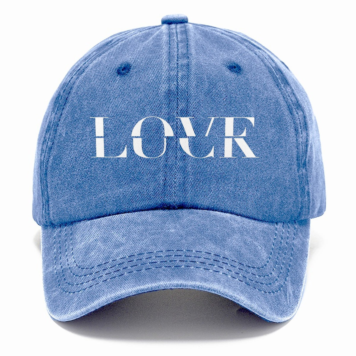 Love Luck Split Feelings Classic Cap – Summer Sky