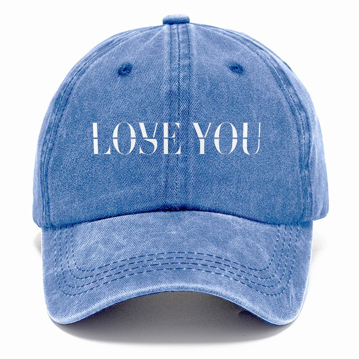 Love You Lose You Split Feelings Classic Cap – Summer Sky