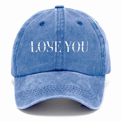 Love You Lose You Split Feelings Classic Cap – Summer Sky