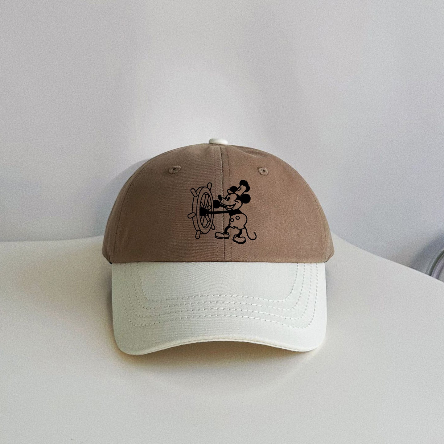 ミッキーマウス キッズ カラーブロック ベースボールキャップ