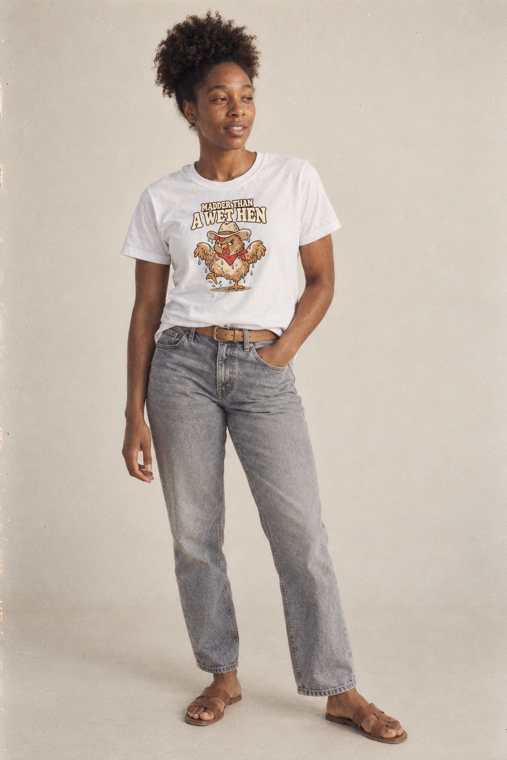 Madder Than A Wet Hen Well I Declare Classic T-shirt – studio model photo