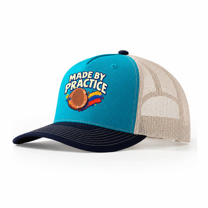 Made By Practice Clay Color Makers Trucker Hat – Teal Navy