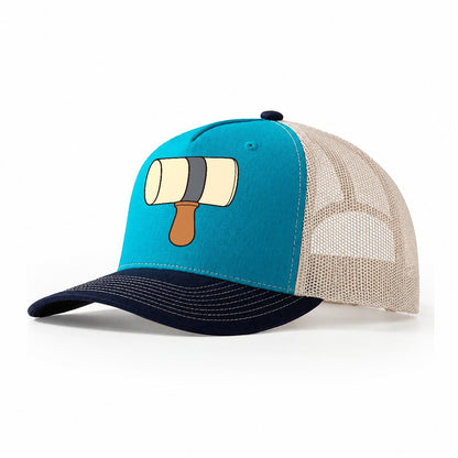 Maker S Mallet Leathercraft Trucker Hat – Teal Navy