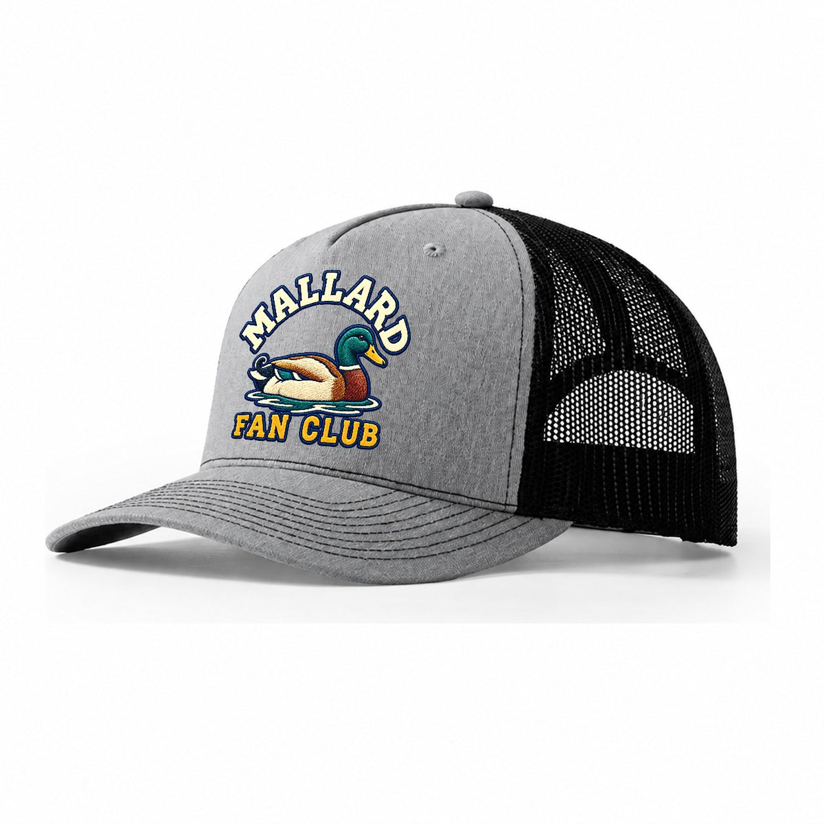 Mallard Fan Club Trucker Hat – Sport Grey Black