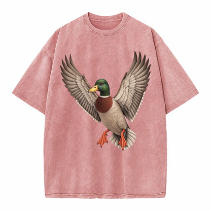 Mallard In Flight Vintage T-shirt – Dusty Rose(Rose)