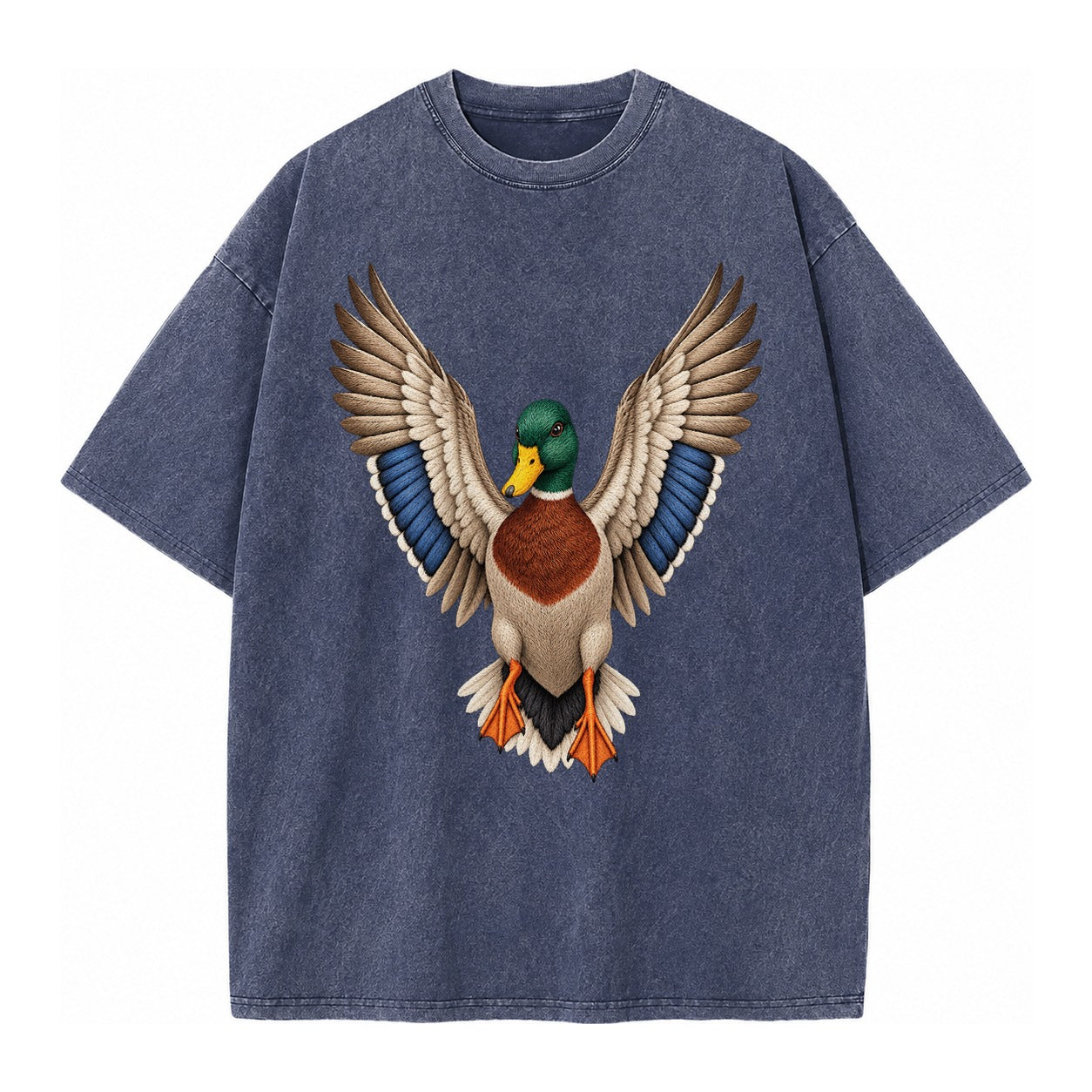 Mallard Majesty Vintage T-shirt – Blue