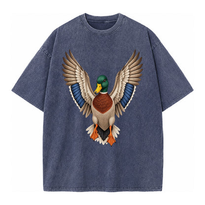 Mallard Majesty Vintage T-shirt – Blue