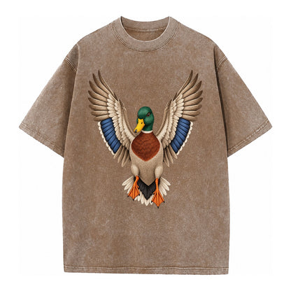 Mallard Majesty Vintage T-shirt – Brown