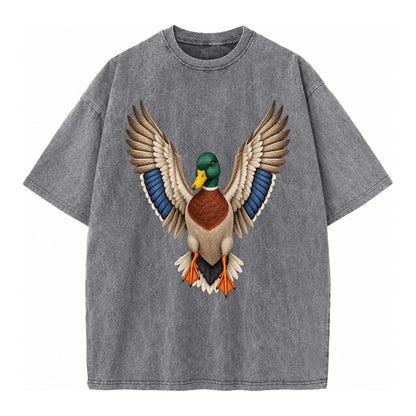 Mallard Majesty Vintage T-shirt – Grey